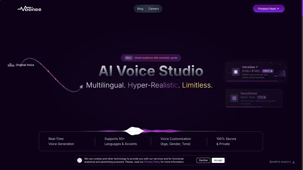 Vaanee AI Engine AI tool screenshot