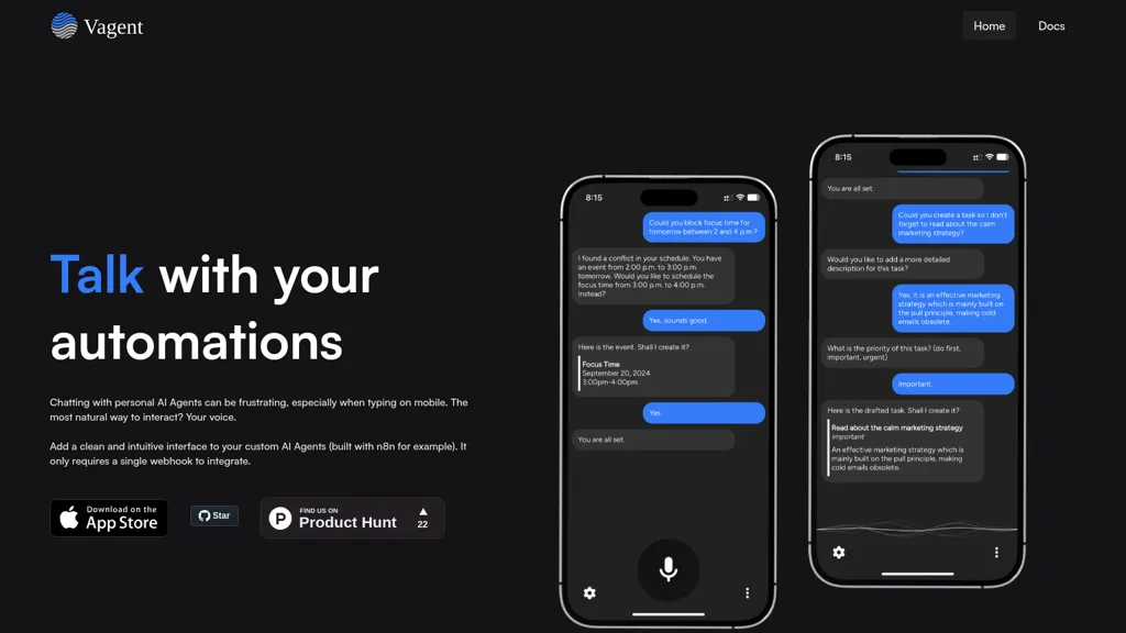 Vagent website