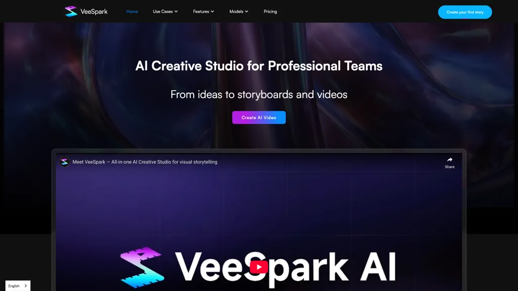 VeeSpark AI tool screenshot