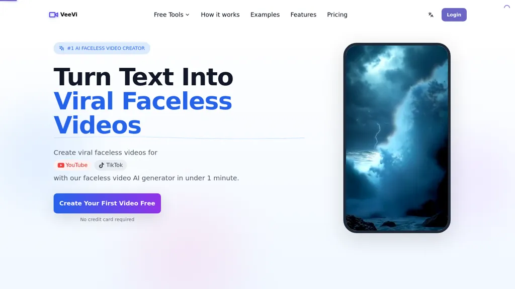 VeeVi AI tool screenshot