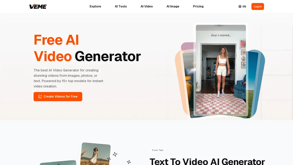 VEME.ai AI tool screenshot