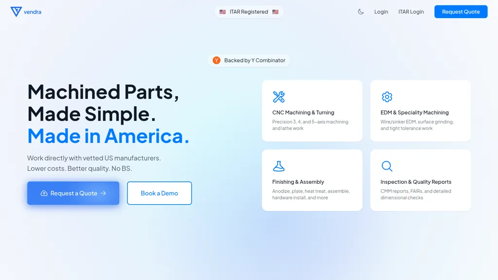 Vendra Marketplace AI tool screenshot