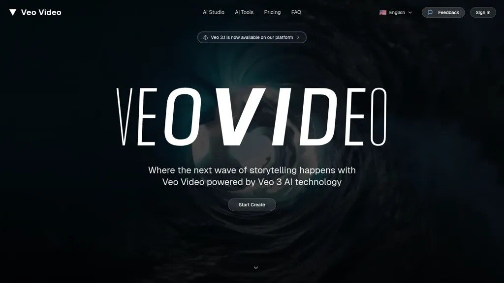 Veo Video AI tool screenshot