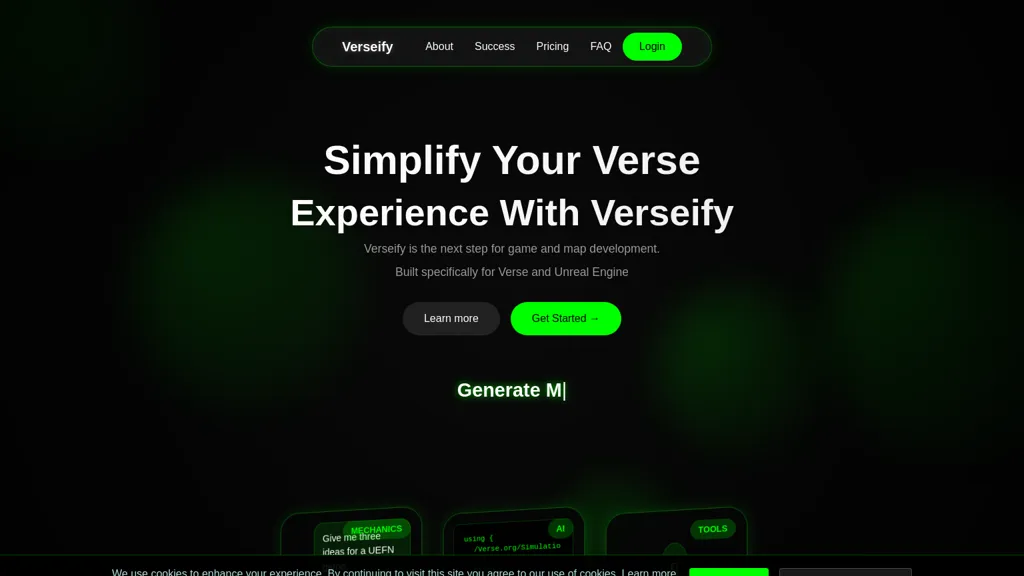 Verseify website