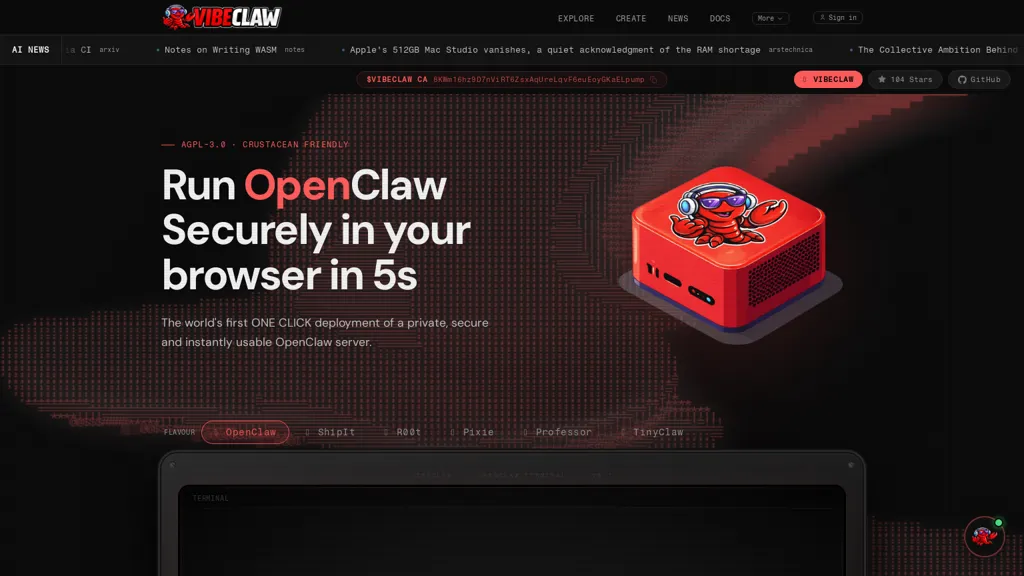 VibeClaw.dev alternatives and competitors