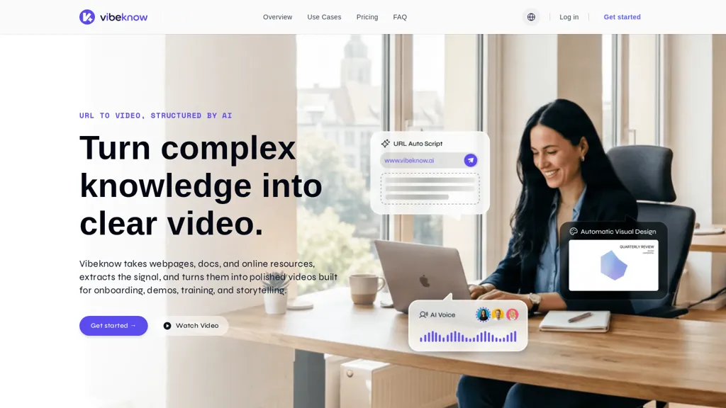 VibeKnow.ai AI tool screenshot