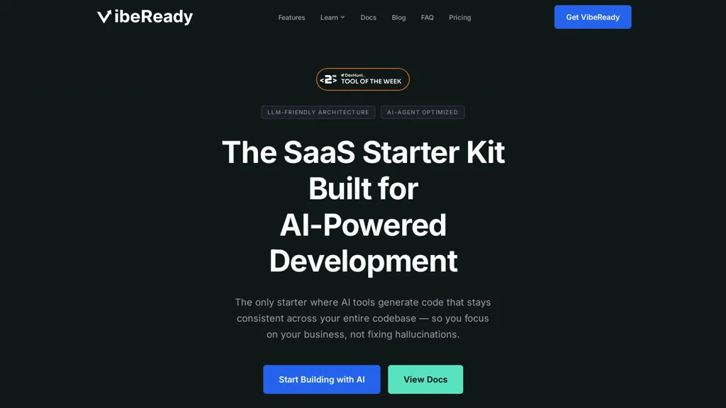 VibeReady AI tool screenshot