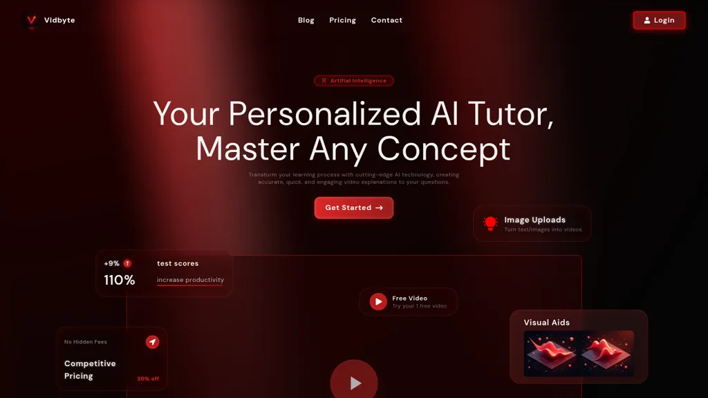 Vidbyte AI tool screenshot