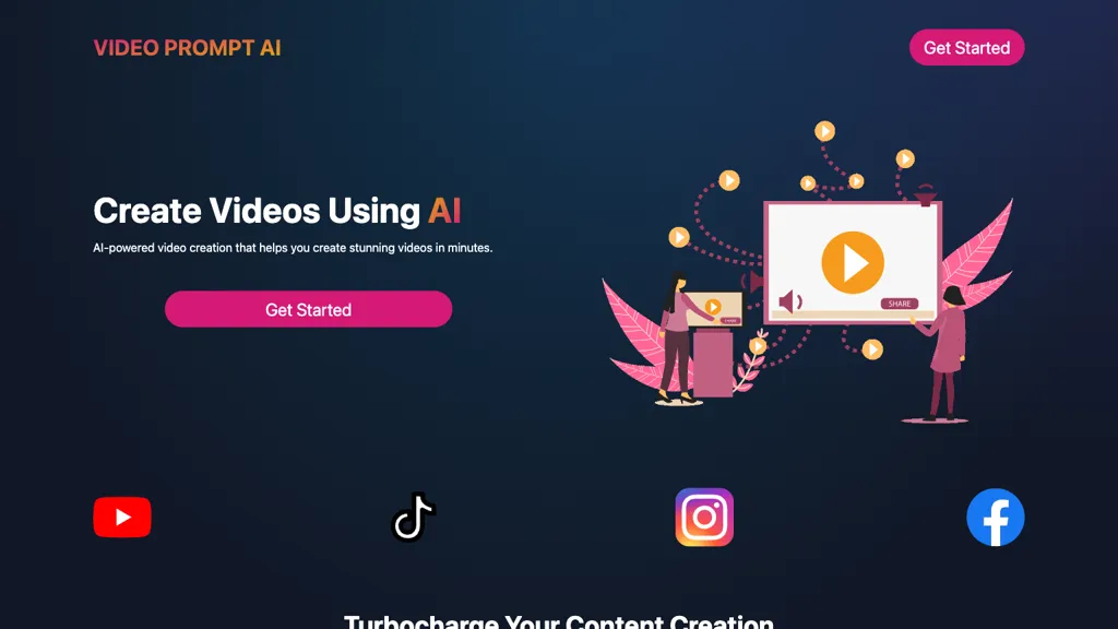 Video Prompt AI website