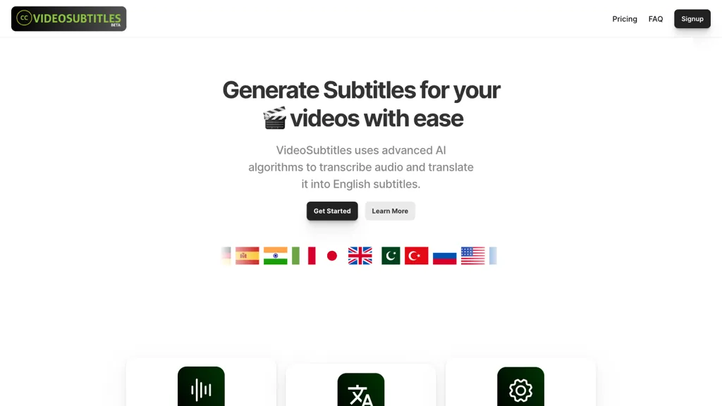 Video Subtitles website