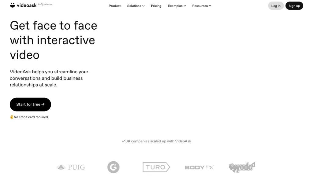 VideoAsk AI tool screenshot