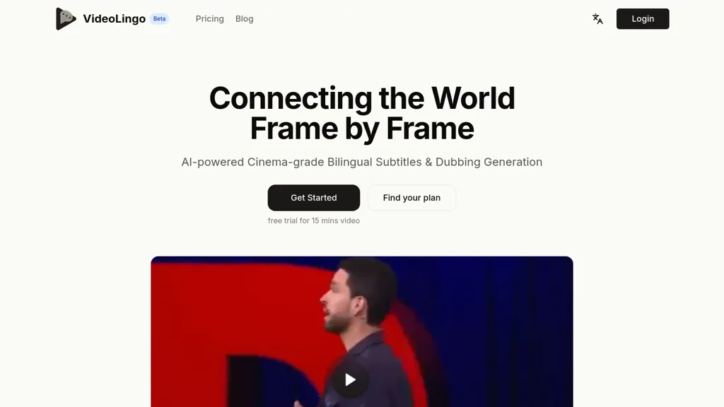 VideoLingo website