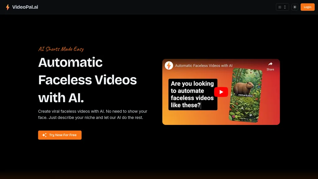 VideoPal AI website