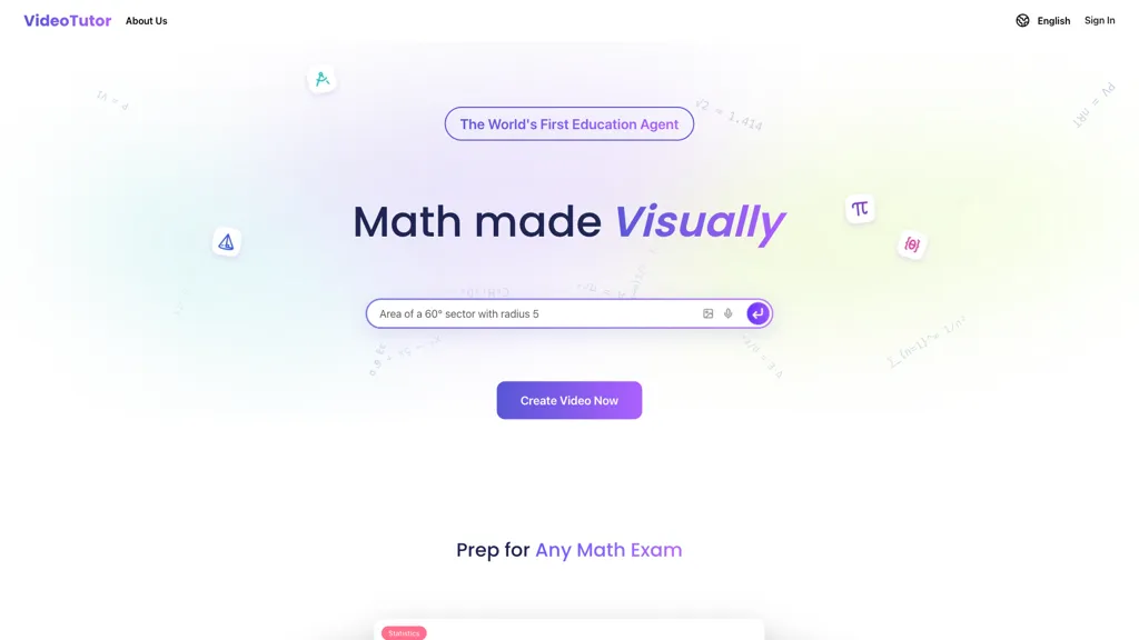 VideoTutor AI tool screenshot
