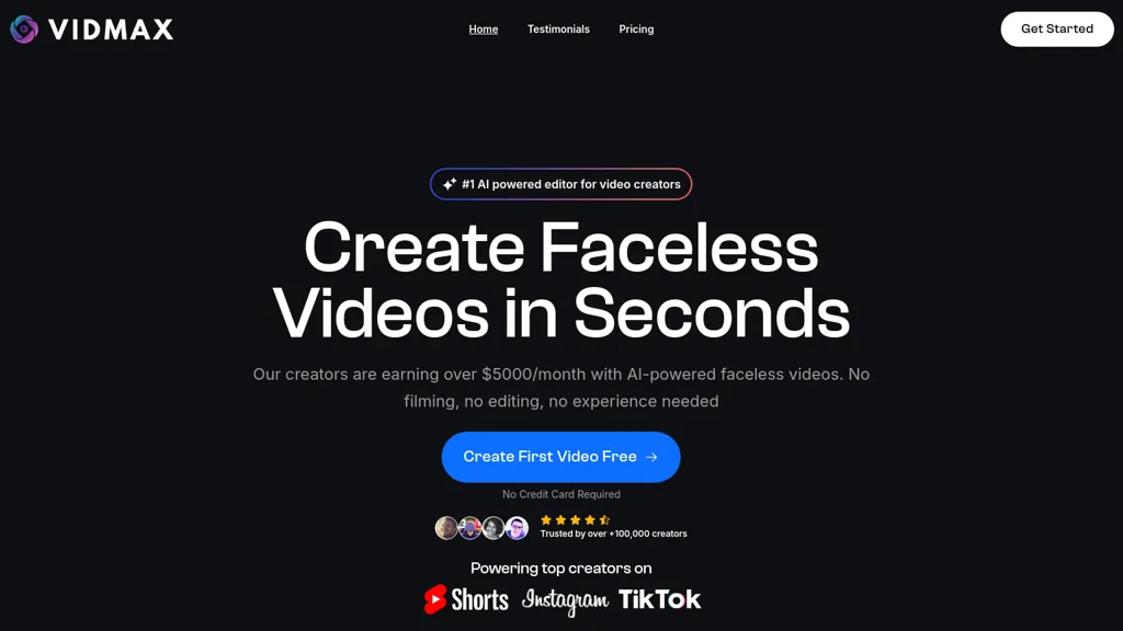 VidMax website