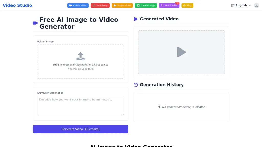 ViduStudio.co - image-to-video website