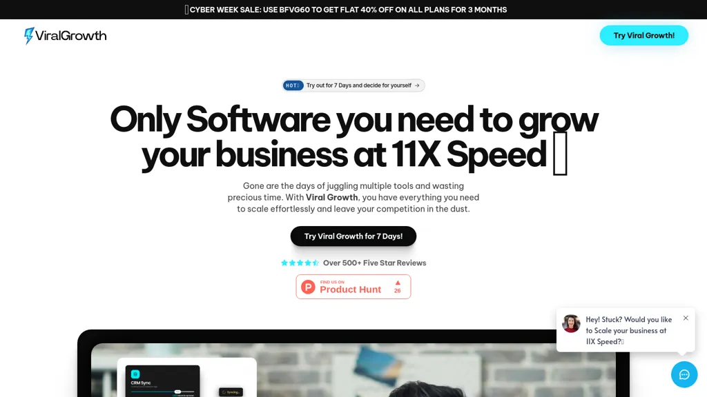 Viral Growth website