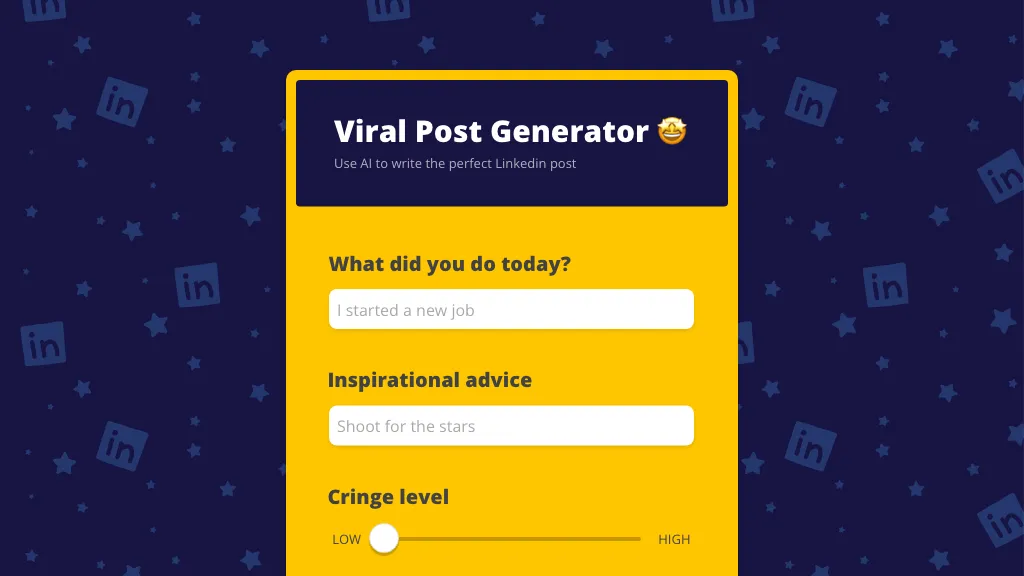 Viral Post Generator website