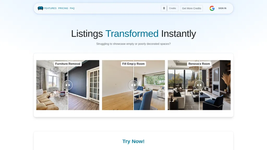 VirtualStagingAi website