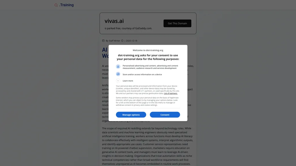 Vivas.ai AI tool screenshot