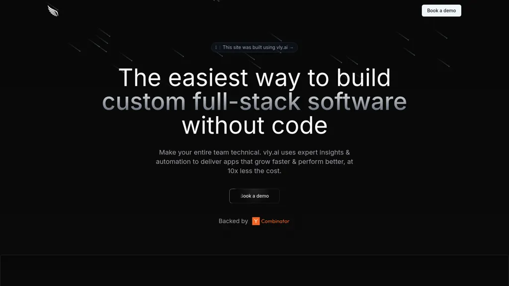 Vly AI website