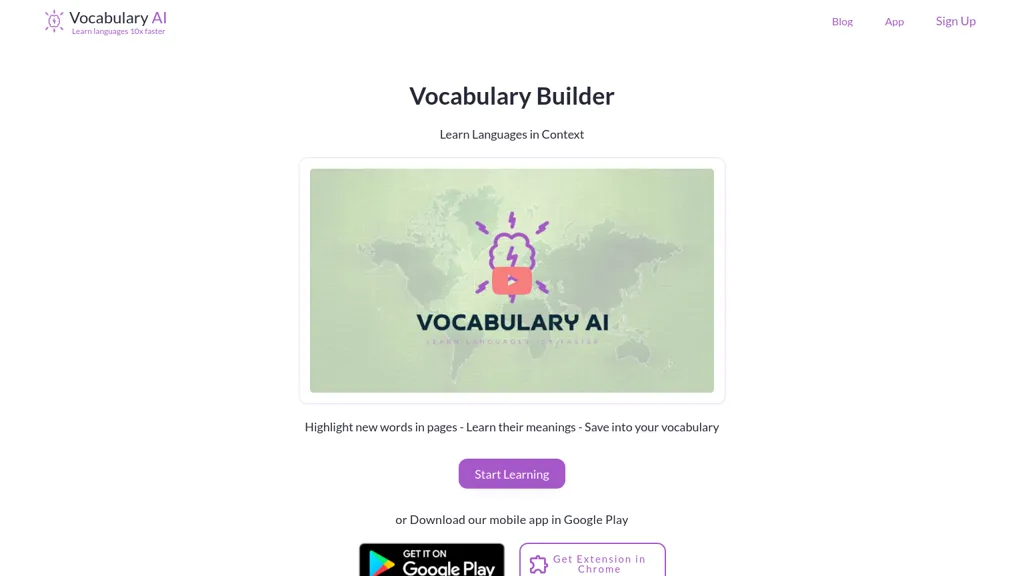 Vocabulary Builder website