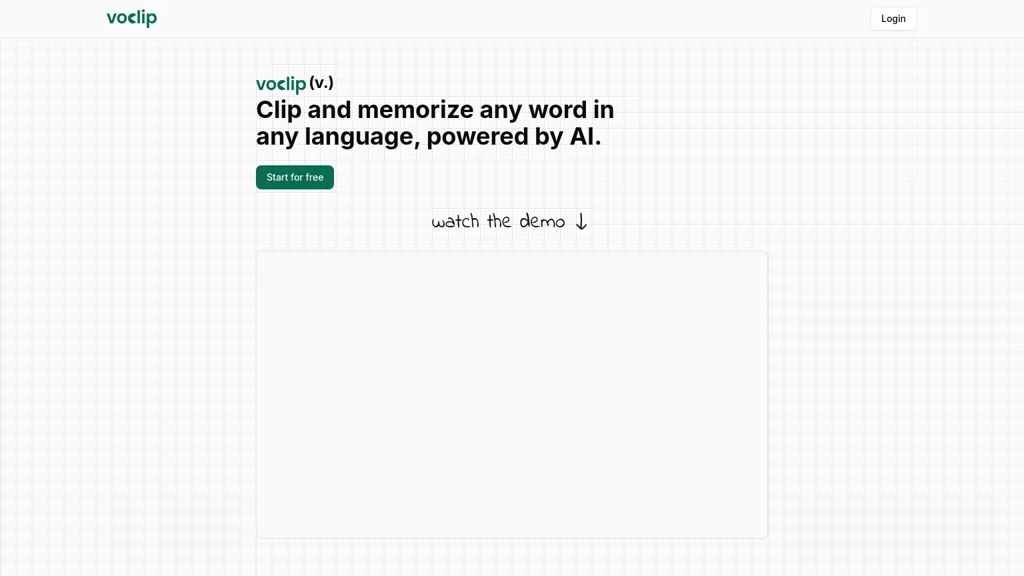 Voclip AI tool screenshot