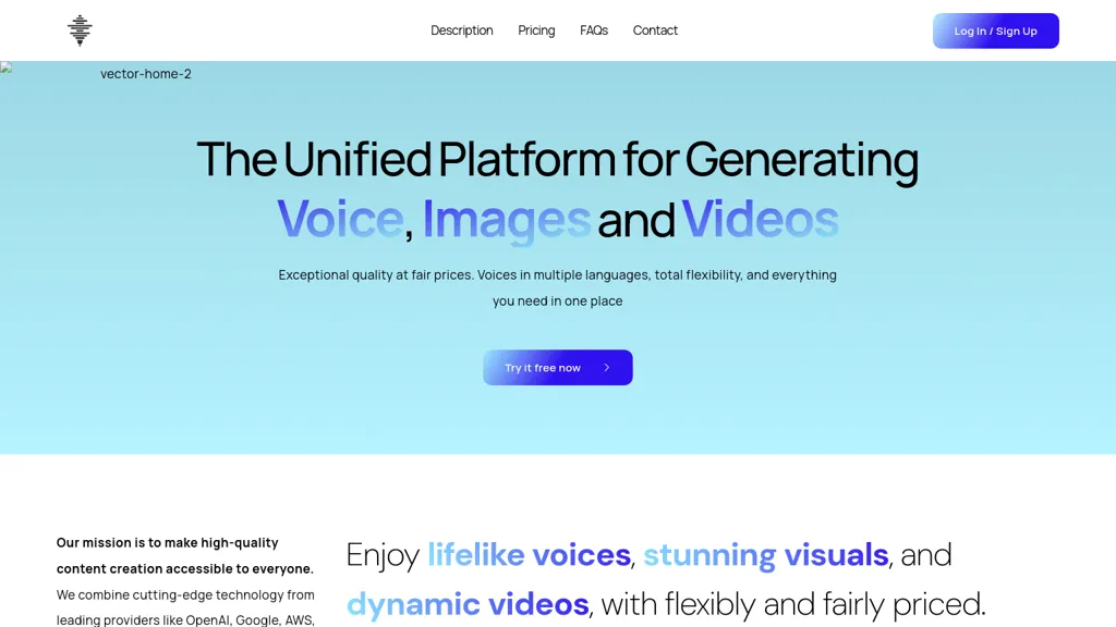 Voice-Gen website