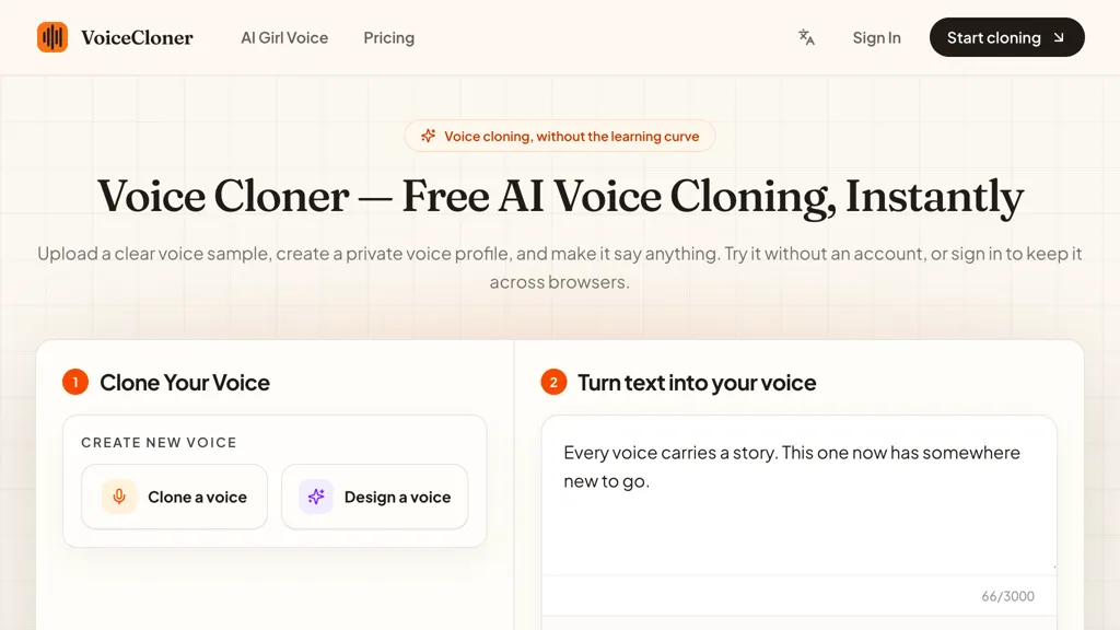 VoiceCloner screenshot