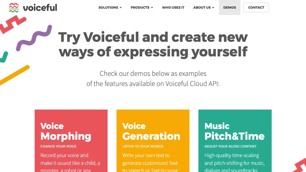 Voiceful.io website