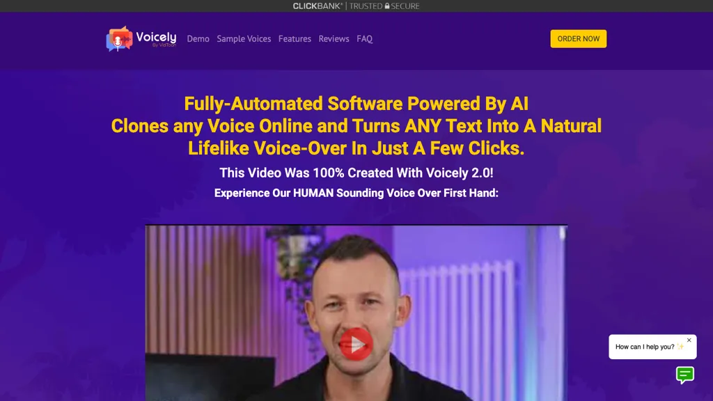 Voicely 2.0 website
