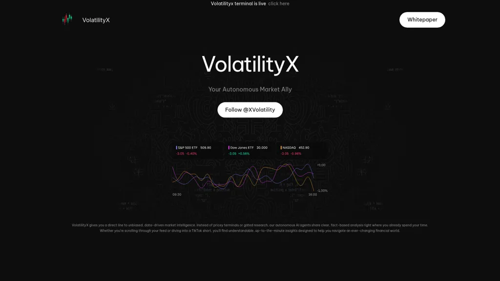 VolatilityX website