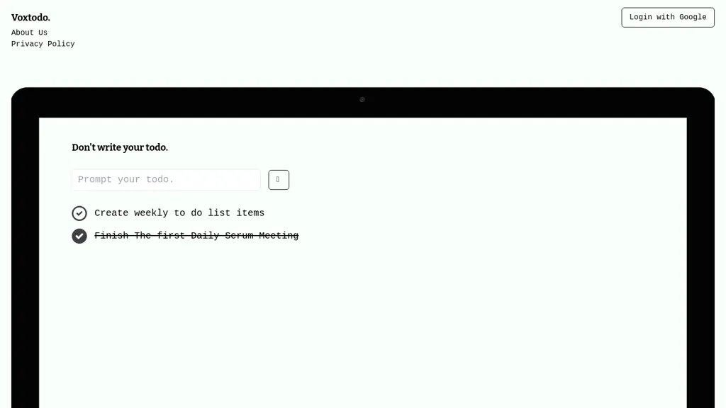 Voxtodo website