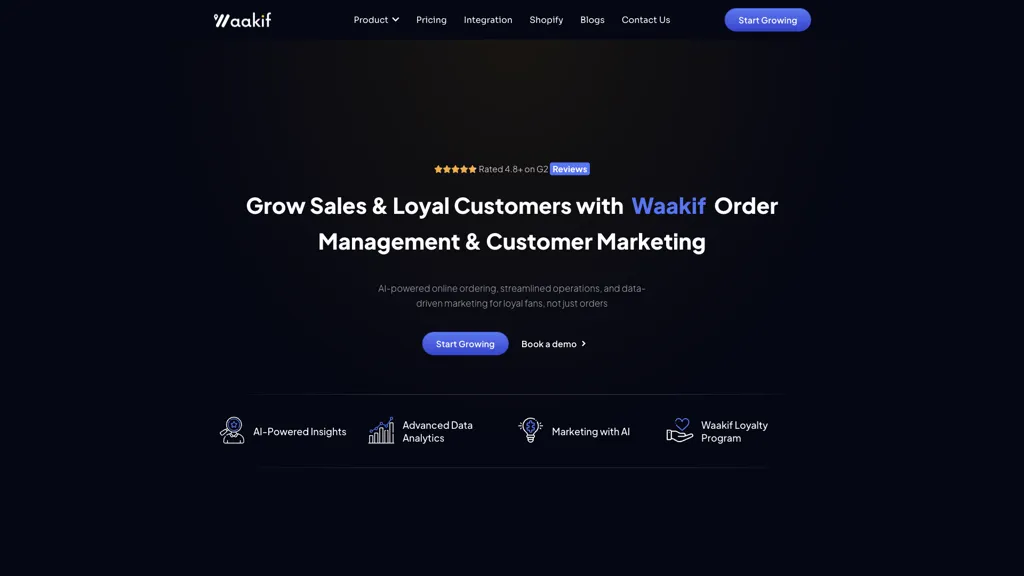 Waakif AI tool screenshot
