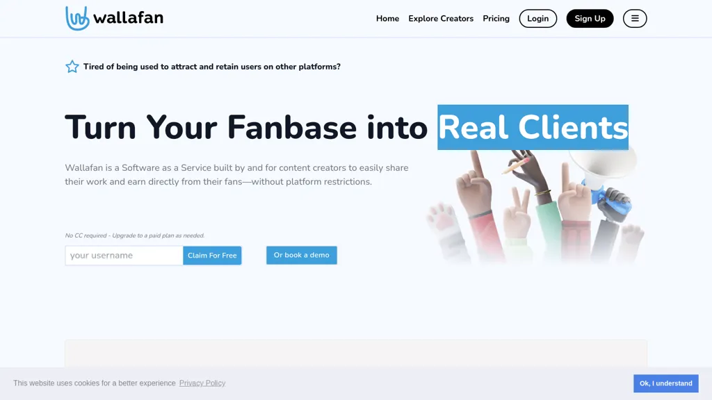 Wallafan website
