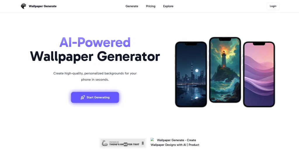 Wallpaper Generate website