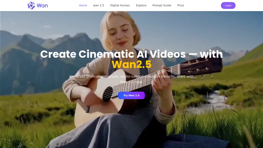 Wan-ai.co AI tool screenshot