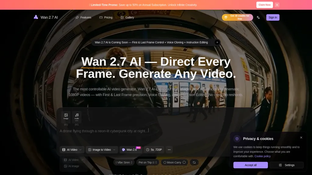 Wan27AI.net AI tool screenshot