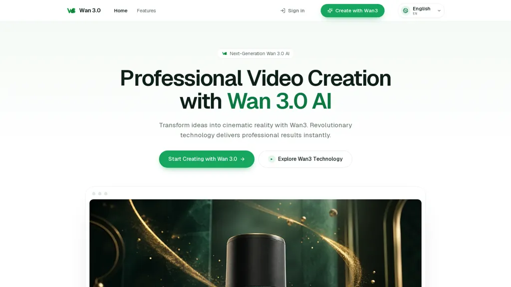 wan3.video AI tool screenshot