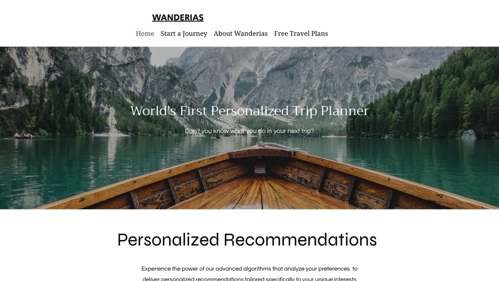 Wanderias website