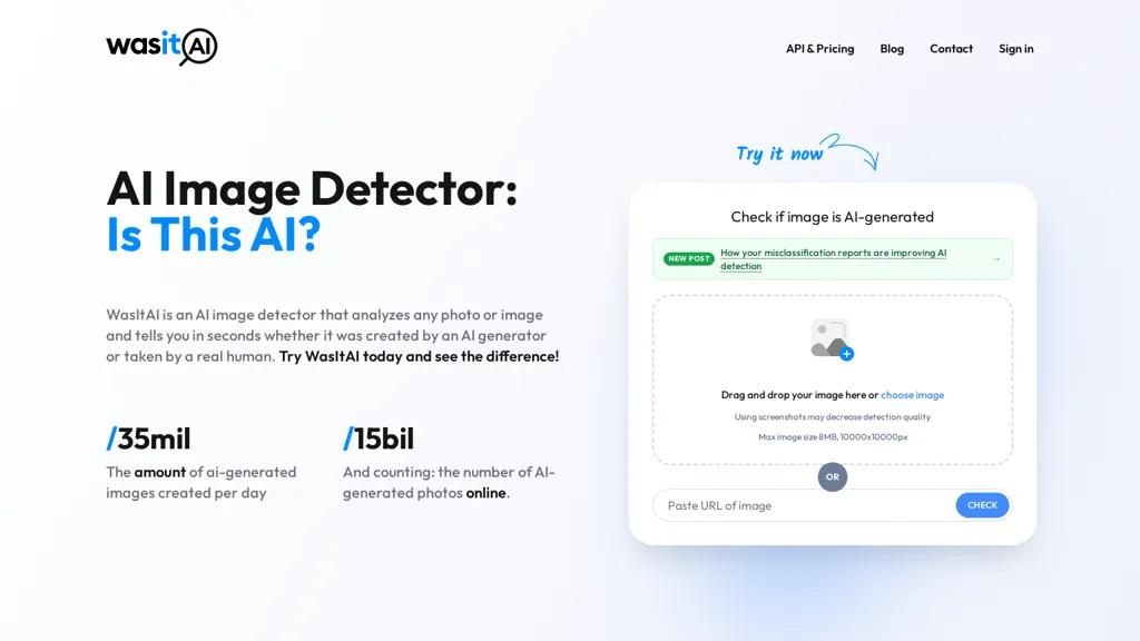 WasItAI AI tool screenshot