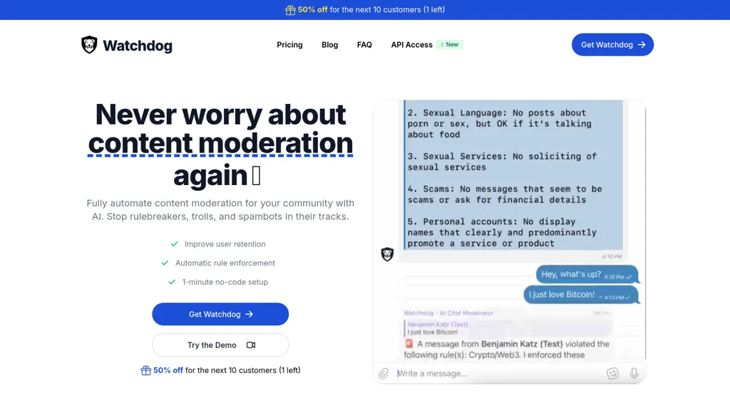 Watchdog website