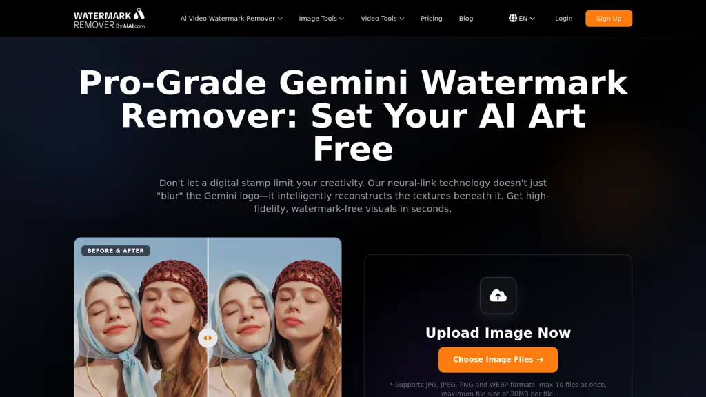 Gemini Watermark Remover - AIAI.com AI tool screenshot