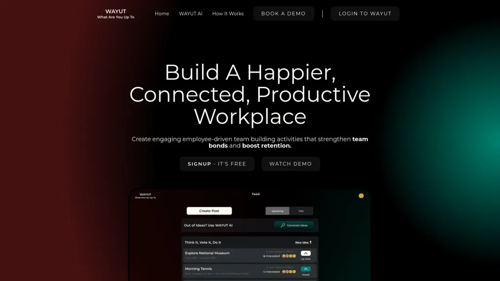 WAYUT AI tool screenshot