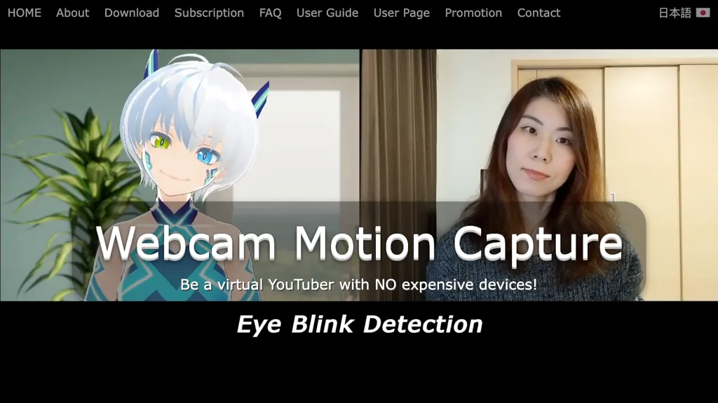 Webcam Motion Capture website