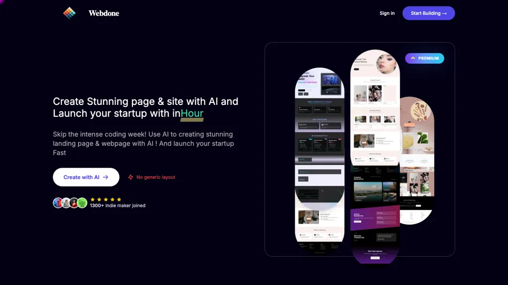 Webdone alternatives and competitors