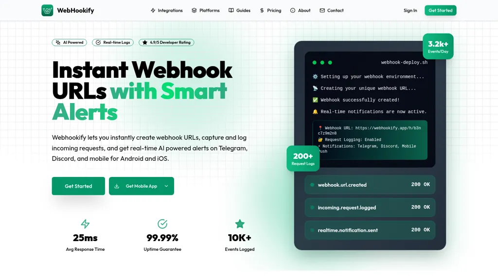 Webhookify AI tool screenshot