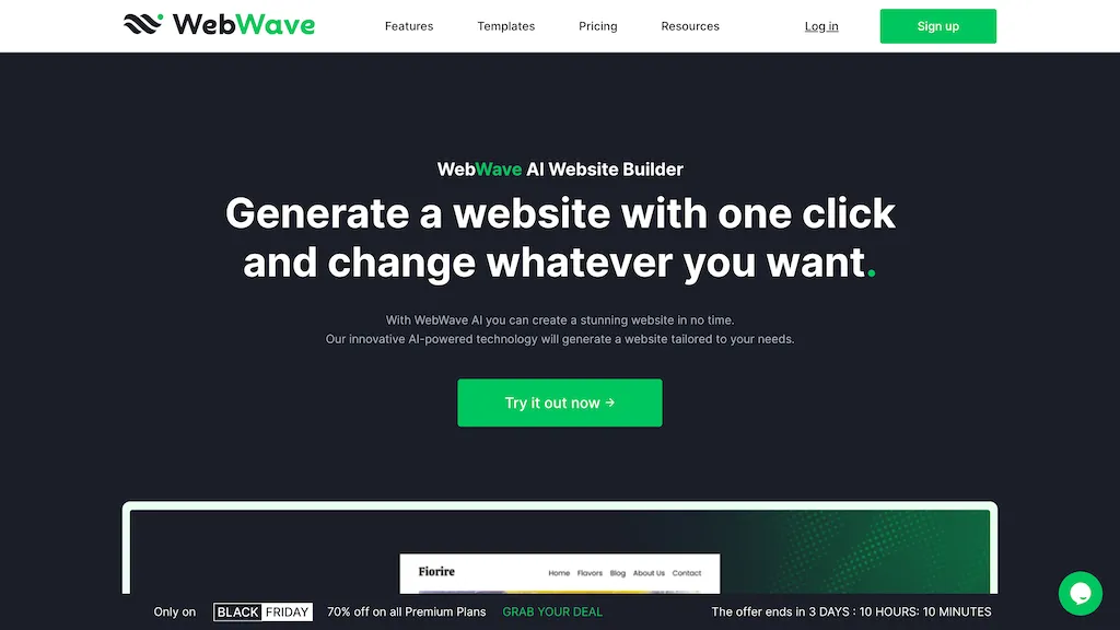 WebWave AI website