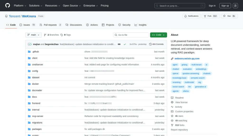 WeKnora alternatives and competitors