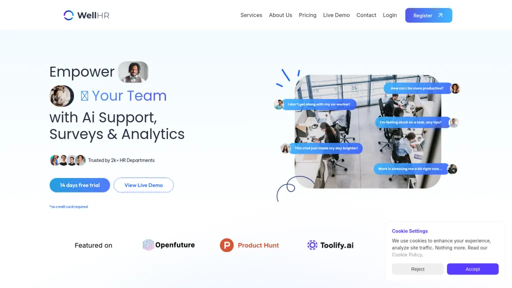 WellHR website